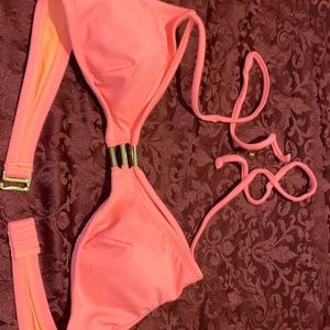 Hot pink swimsuit